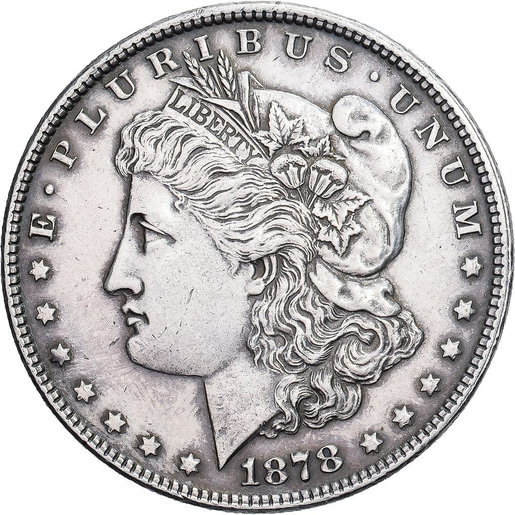 États-Unis, Dollar, Morgan, 1878, U.S. Mint, Argent, TTB+, KM:110