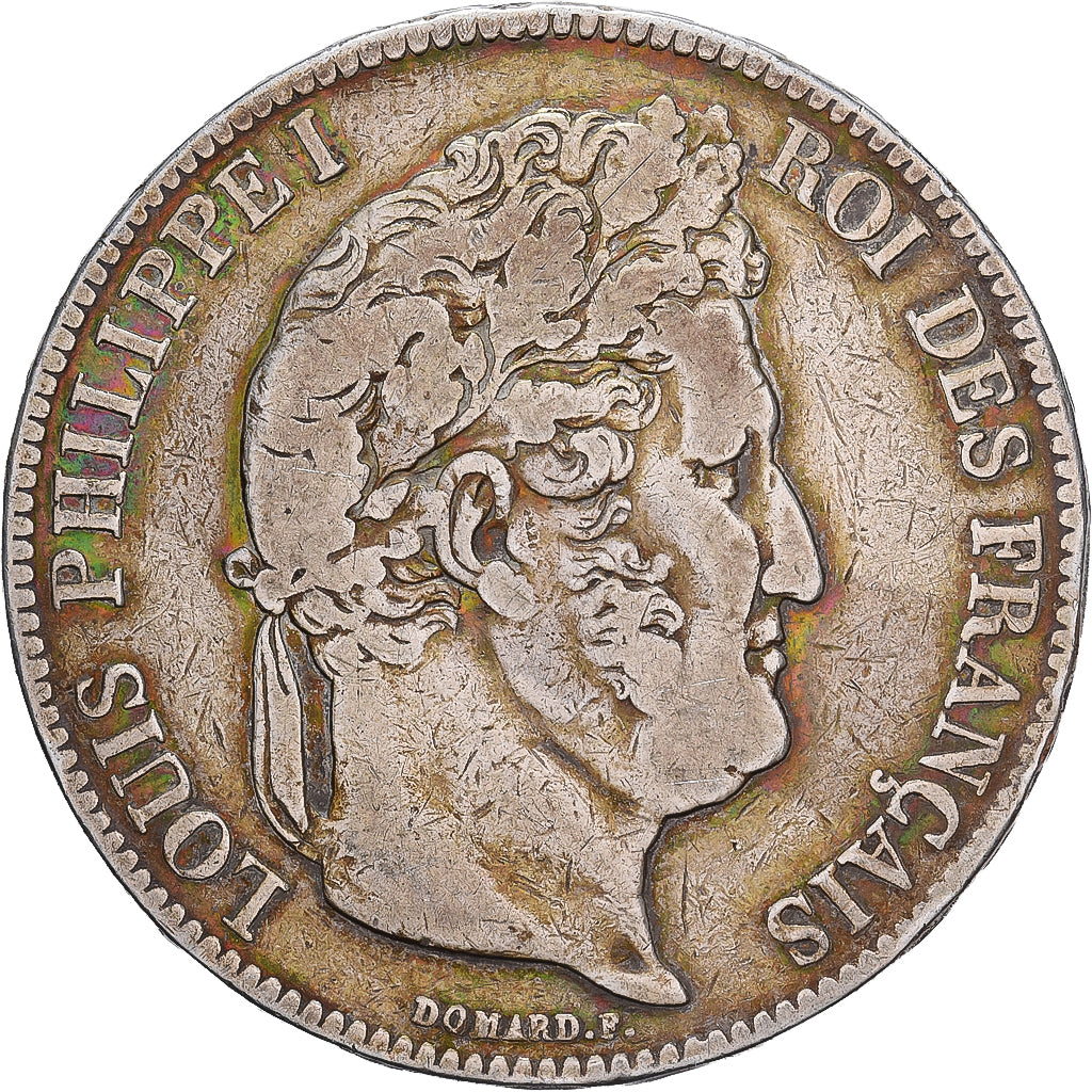 France, Louis Philippe I, 5 Francs, 1838, Lille, Silver, VF(30-35), Gadoury:678