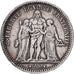 France, 5 Francs, Hercule, 1871, Paris, Silver, EF(40-45), Gadoury:745, KM:820.1