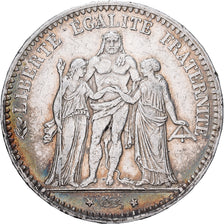 France, 5 Francs, Hercule, 1875, Paris, Argent, TTB, Gadoury:745a, KM:820.1