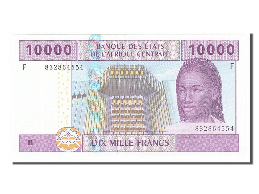 Billete, 10,000 Francs, 2002, Estados del África central, UNC