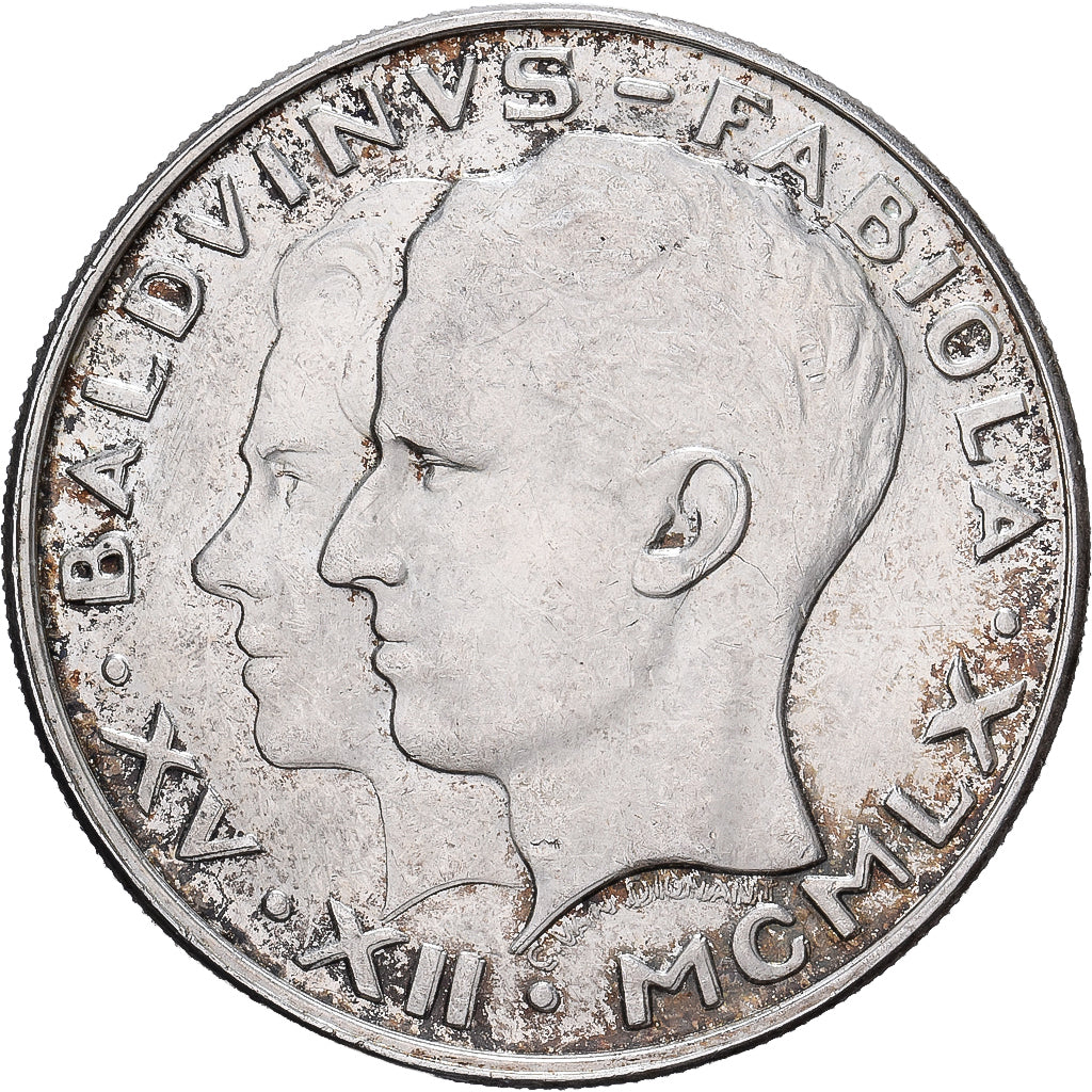 Belgium, Baudouin I, 50 Francs, 50 Frank, 1960, Brussels, Silver, AU(55-58)