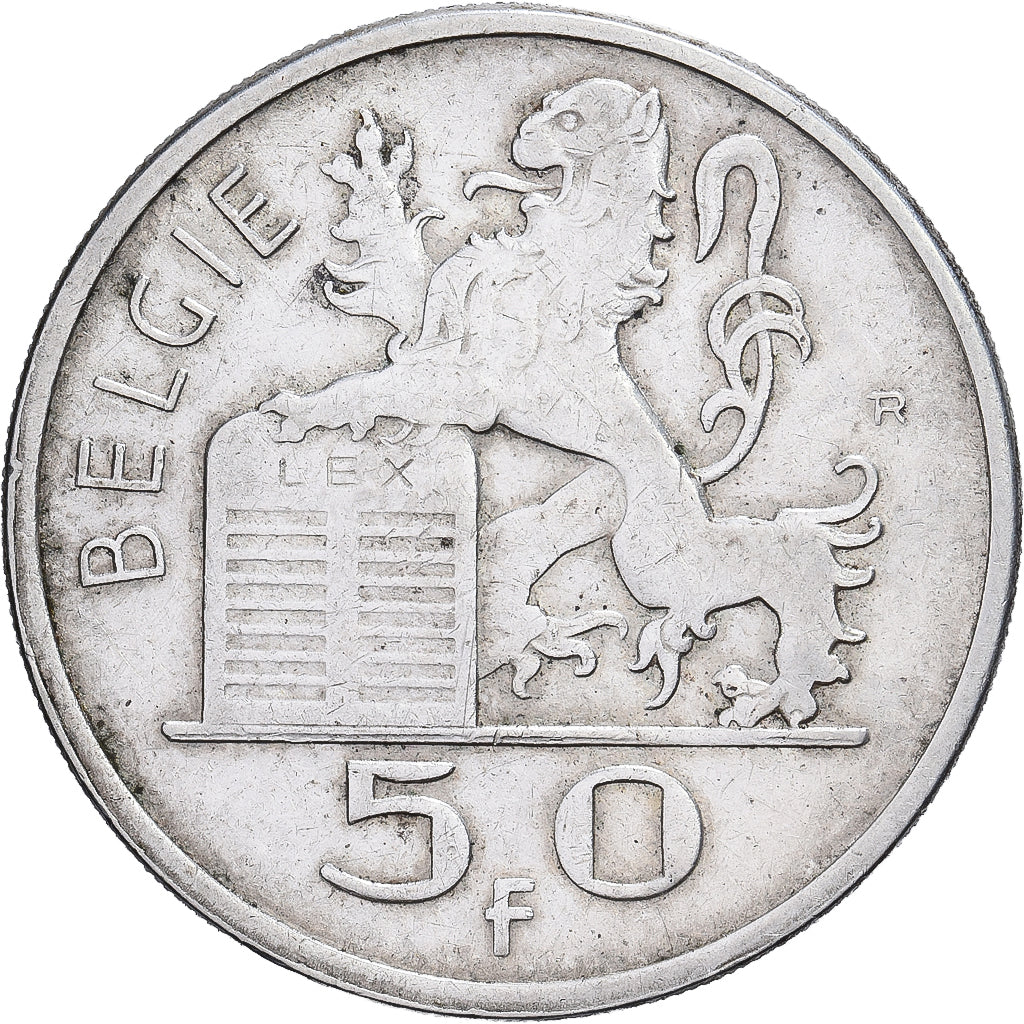 Belgio, Régence Prince Charles, 50 Francs, 50 Frank, 1951, Brussels, Argento