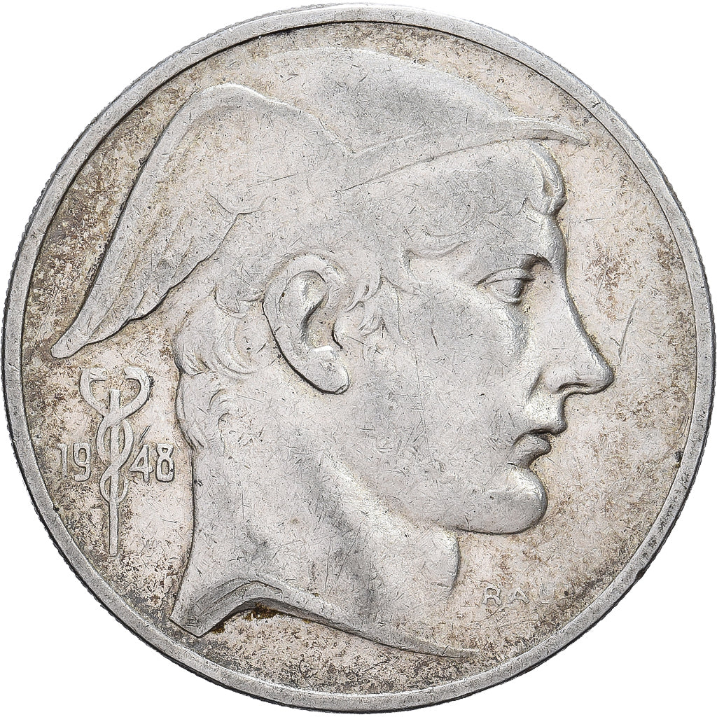 Belgio, Régence Prince Charles, 50 Francs, 50 Frank, 1948, Brussels, Argento