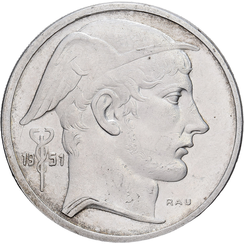 Belgium, Régence Prince Charles, 50 Francs, 50 Frank, 1951, Brussels, Silver