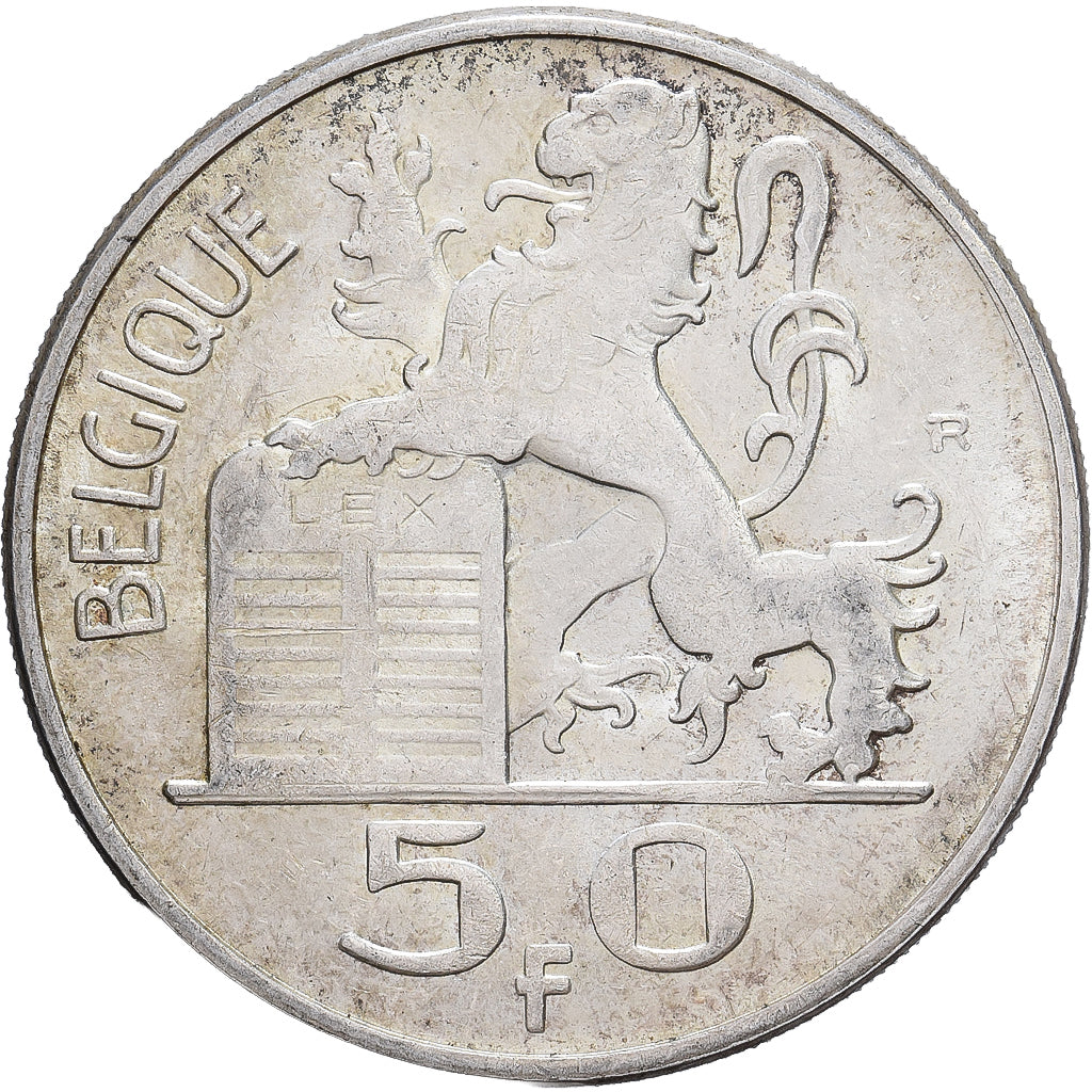 Belgio, Régence Prince Charles, 50 Francs, 50 Frank, 1949, Brussels, Argento