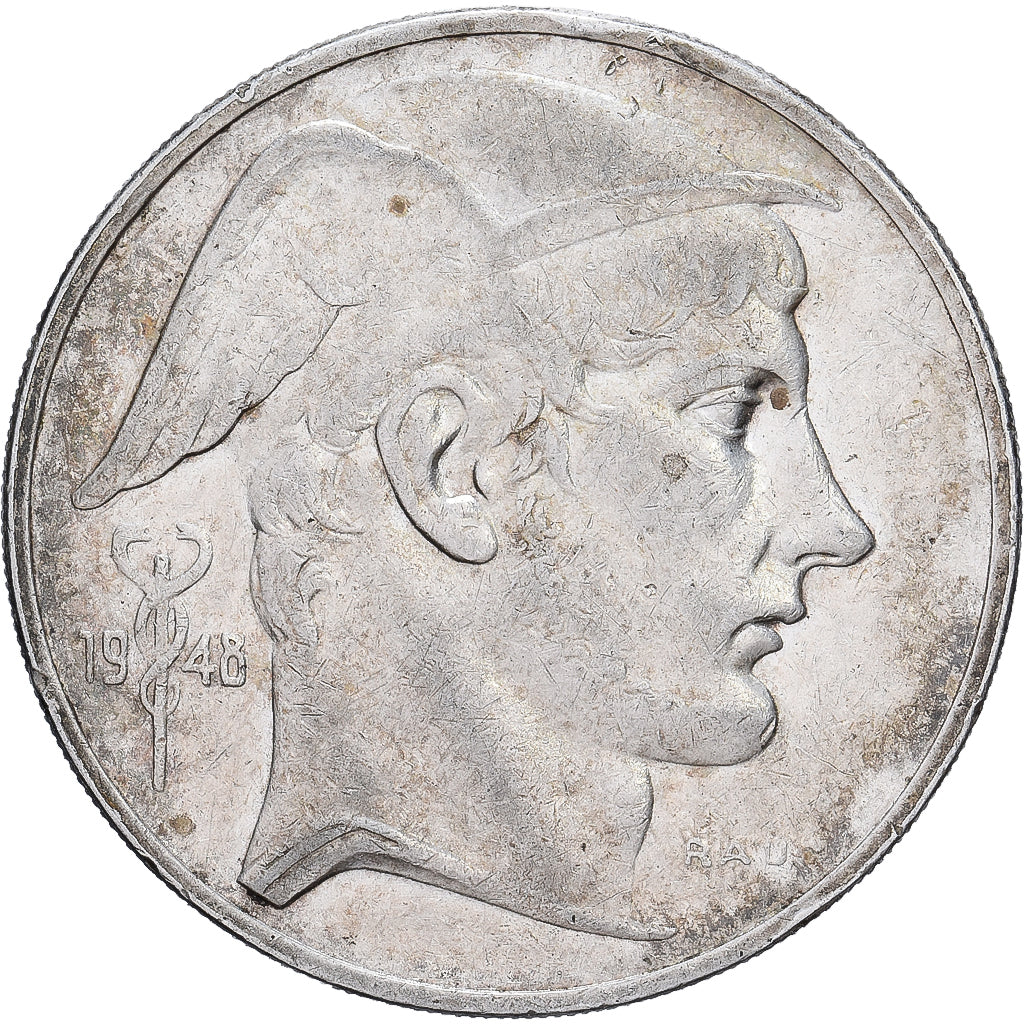 Belgio, Régence Prince Charles, 50 Francs, 50 Frank, 1948, Brussels, Argento
