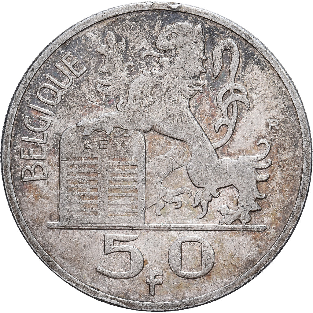 Belgio, Régence Prince Charles, 50 Francs, 50 Frank, 1948, Brussels, Argento