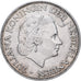 Países Baixos, Juliana, 2-1/2 Gulden, 1961, Prata, AU(50-53), KM:185