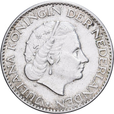 Netherlands, Juliana, Gulden, 1965, Silver, AU(50-53), KM:184