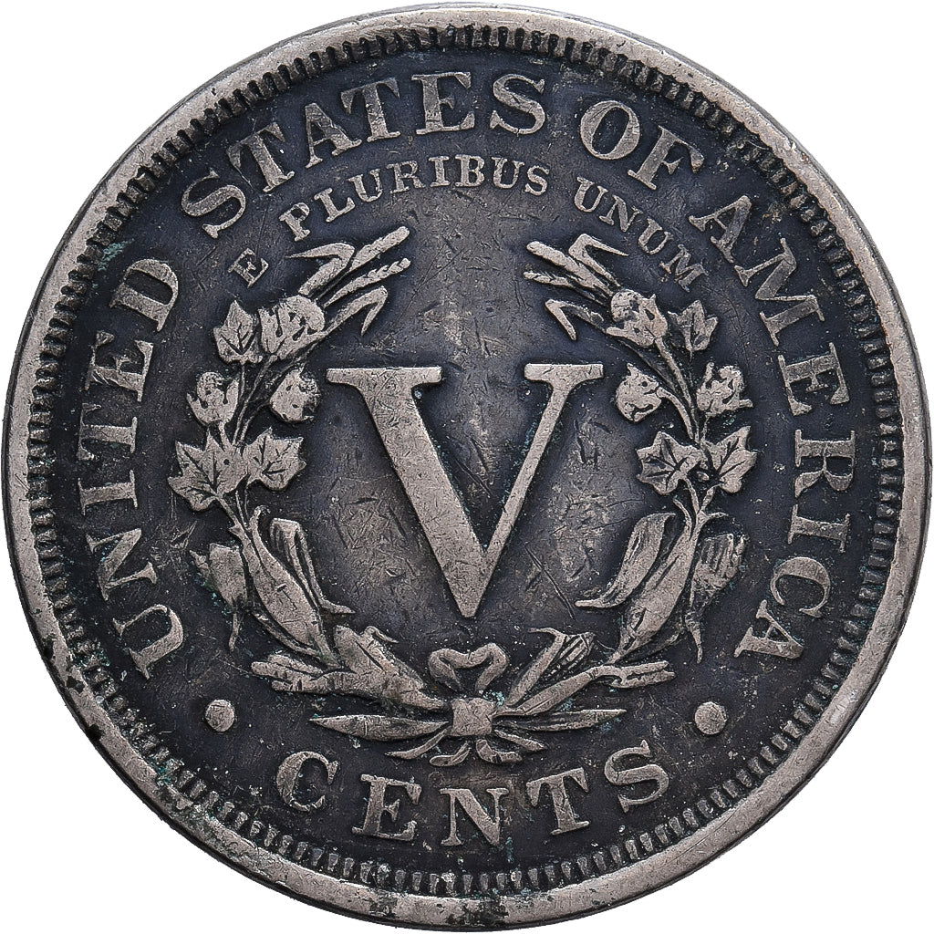 Stati Uniti, 5 Cents, Liberty Nickel, 1900, U.S. Mint, Rame-nichel, BB, KM:112