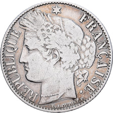 France, Franc, Cérès, 1895, Paris, Argent, TB+, Gadoury:465a, KM:822.1