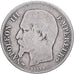 France, Napoléon III, Franc, 1858, Paris, Argent, B+, Gadoury:460, KM:779.1