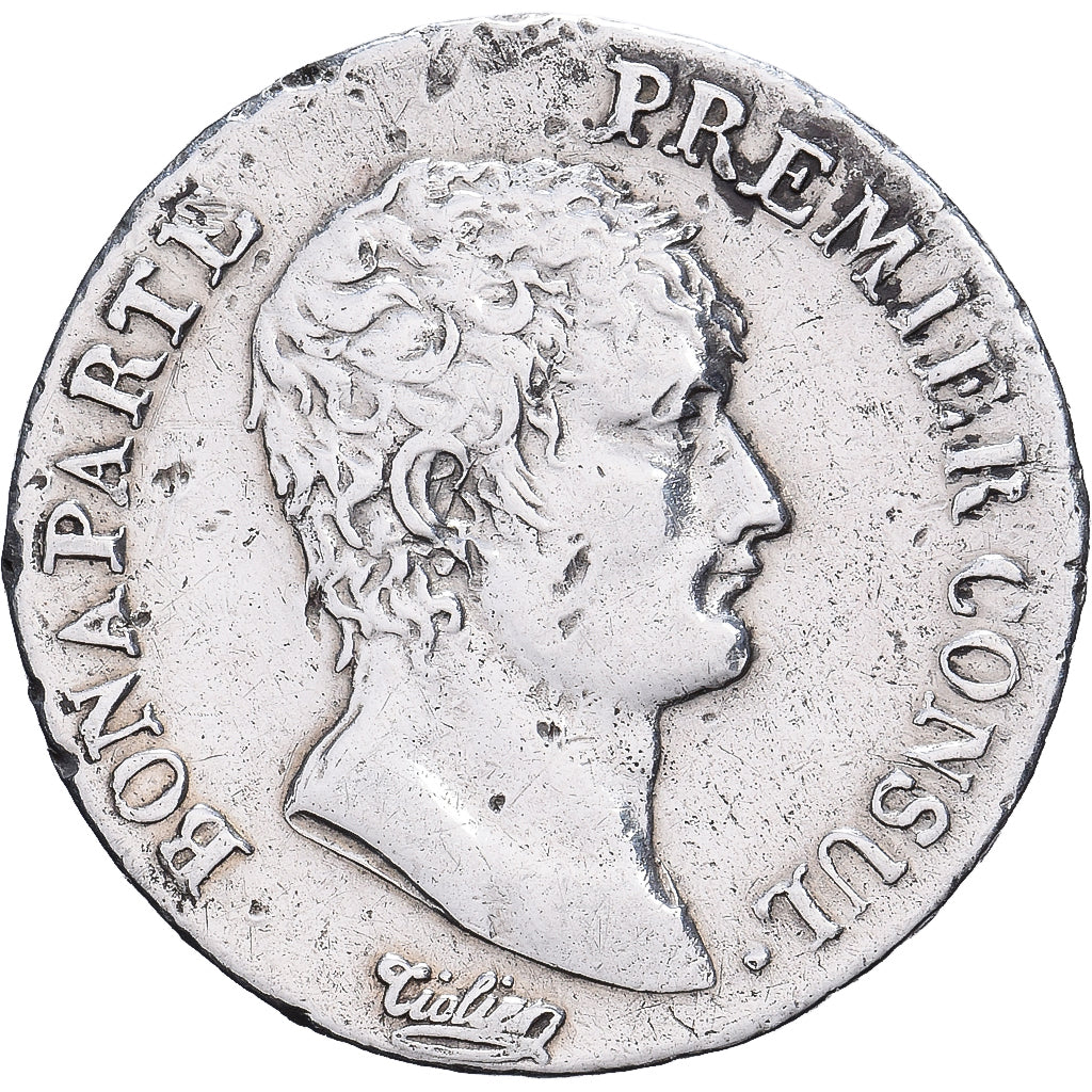 Frankrijk, Bonaparte Premier Consul, 1/2 Franc, Jaar 12 (1804), Paris, Zilver