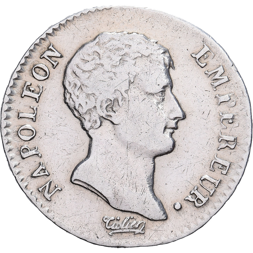 France, Napoléon Ier, 1/2 Franc, 1806, Paris, Argent, TB+, Gadoury:396