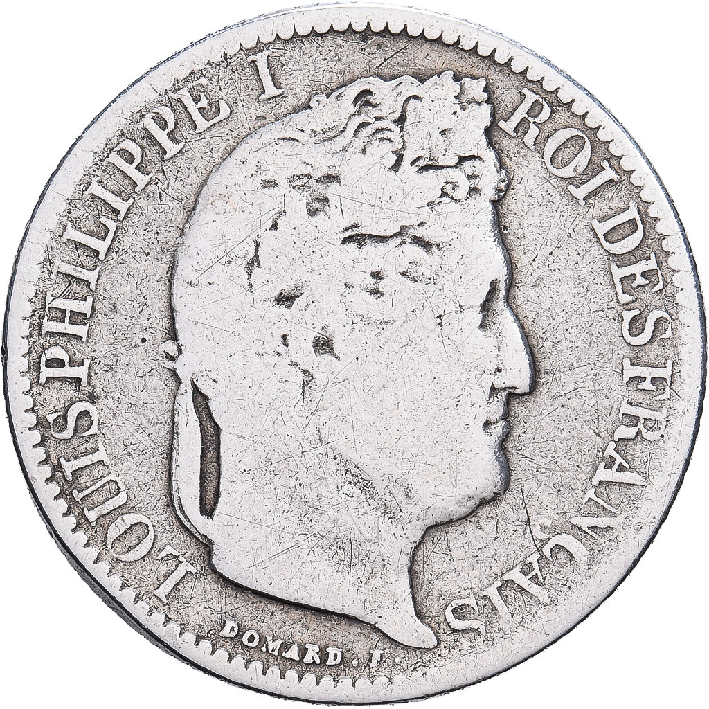 France, Louis-Philippe Ier, 50 Centimes, 1847, Paris, Argent, B+, Gadoury:410
