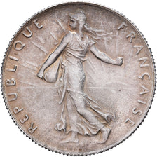 France, 50 Centimes, Semeuse, 1919, Paris, Silver, AU(55-58), Gadoury:420