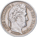 France, Louis Philippe I, 25 Centimes, 1845, Paris, Silver, EF(40-45)