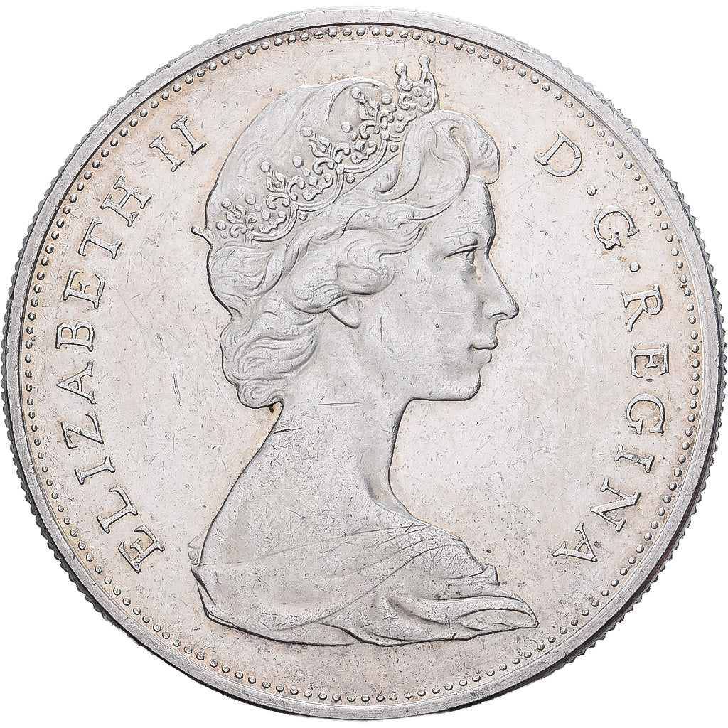 Canada, Élisabeth II, Dollar, 1965, Royal Canadian Mint, Argent, TTB+, KM:64.1