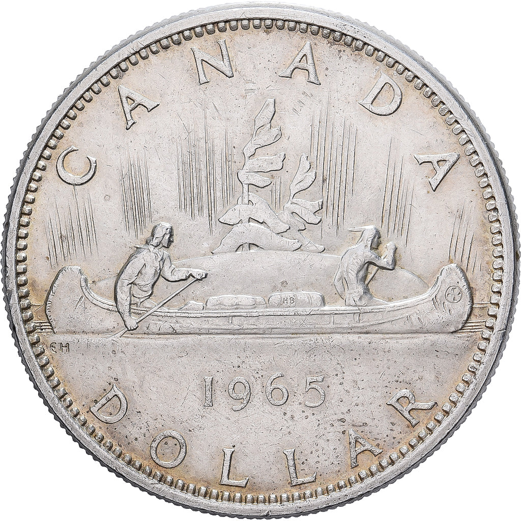 Canada, Élisabeth II, Dollar, 1965, Royal Canadian Mint, Argent, TTB+, KM:64.1
