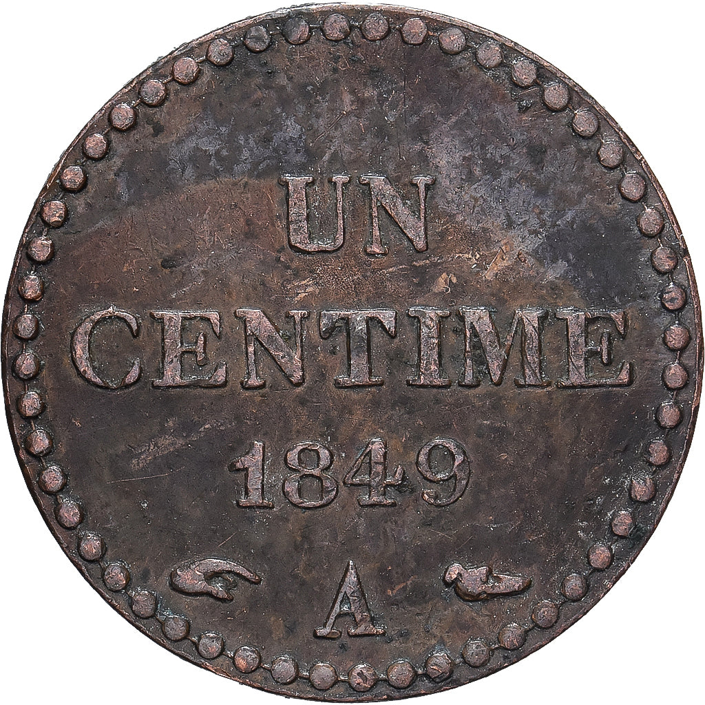 France, Centime, Dupré, 1849, Paris, Bronze, TTB, Gadoury:84, KM:754