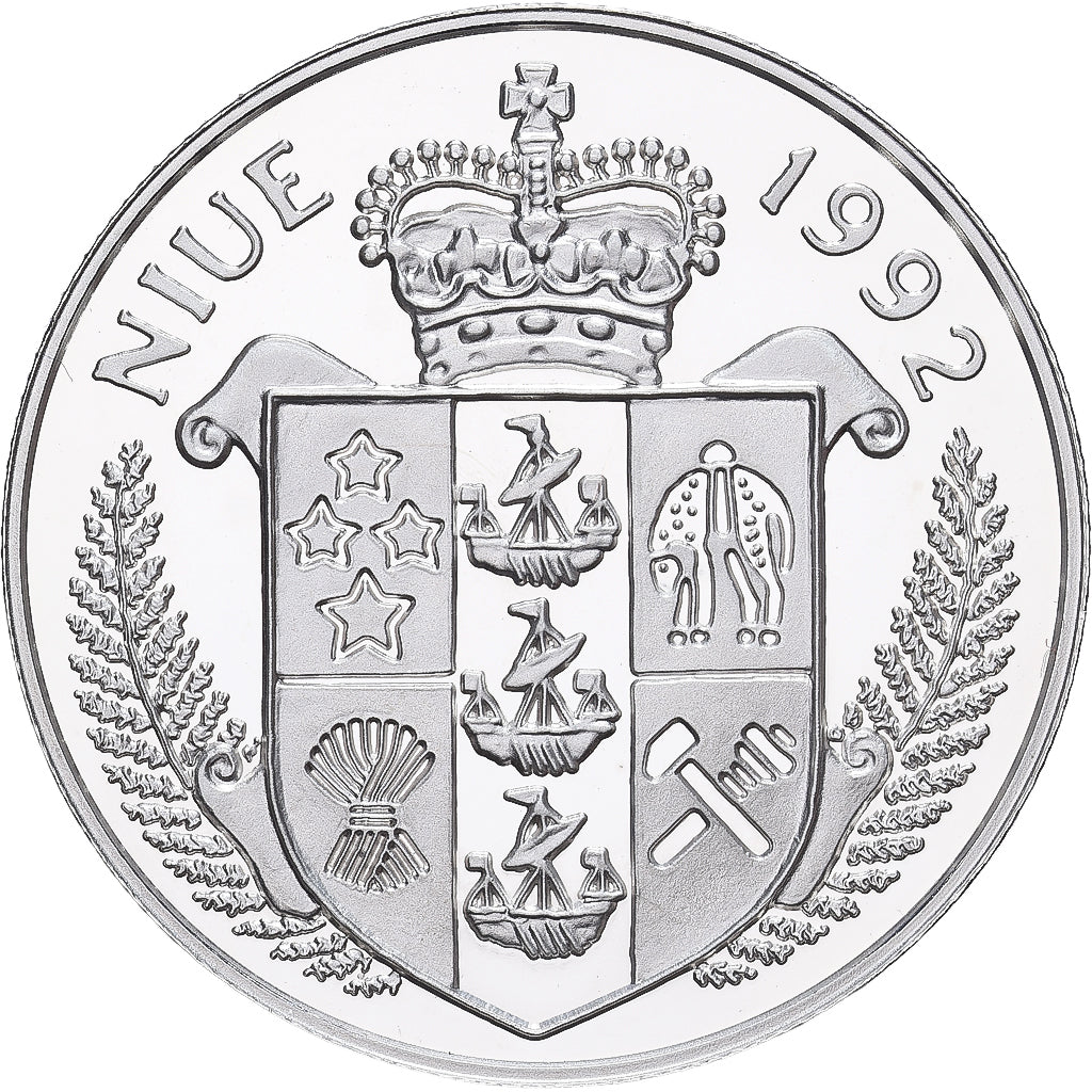 Niue, 5 Dollars, Olympic Games, 1996, Proof, Silver, MS(65-70)