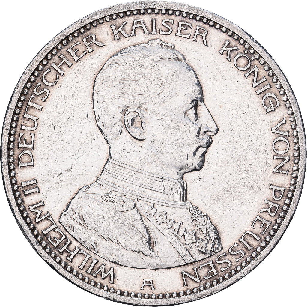Kingdom of Prussia, PRUSSIA, Wilhelm II, 5 Mark, 1914, Berlin, Srebro