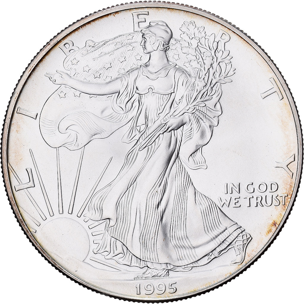 United States, Dollar, Silver Eagle, 1995, U.S. Mint, Silver, MS(65-70), KM:273