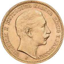 Kingdom of Prussia, PRUSSIA, Wilhelm II, 20 Mark, 1910, Hamburg, Gold