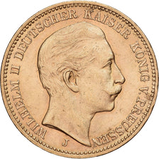 Kingdom of Prussia, PRUSSIA, Wilhelm II, 20 Mark, 1912, Hamburg, Oro, EBC