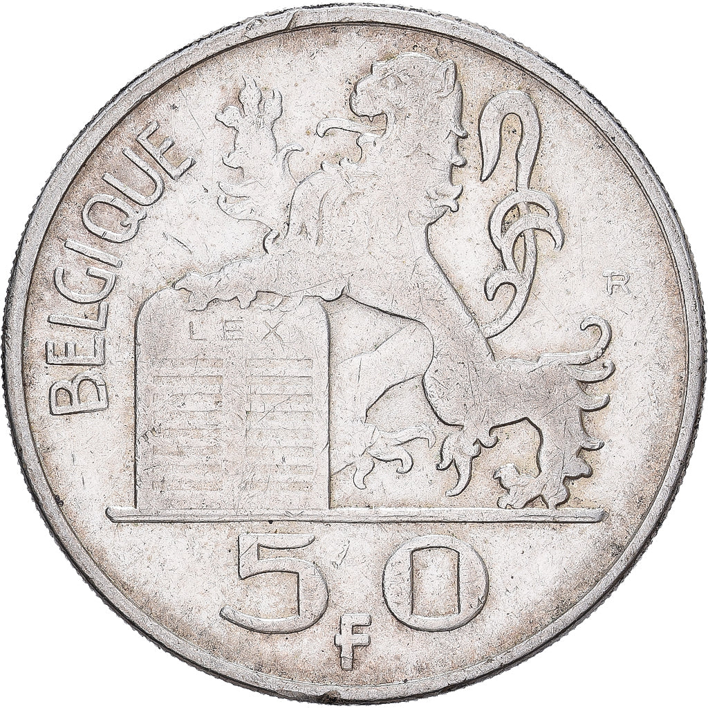 Bélgica, Régence Prince Charles, 50 Francs, 50 Frank, 1949, Brussels, Plata