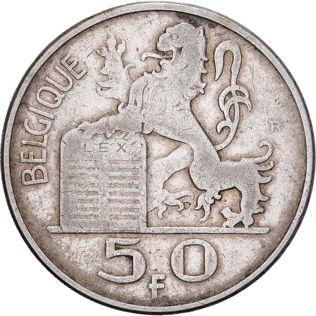 Bélgica, Régence Prince Charles, 50 Francs, 50 Frank, 1951, Brussels, Plata