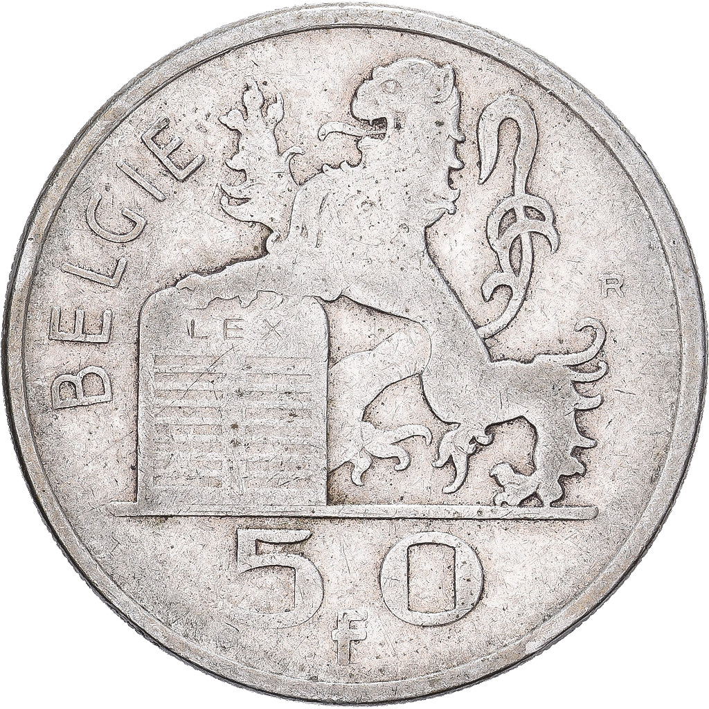 Bélgica, Régence Prince Charles, 50 Francs, 50 Frank, 1950, Brussels, Plata