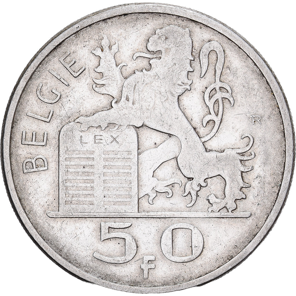 Bélgica, Régence Prince Charles, 50 Francs, 50 Frank, 1950, Brussels, Plata