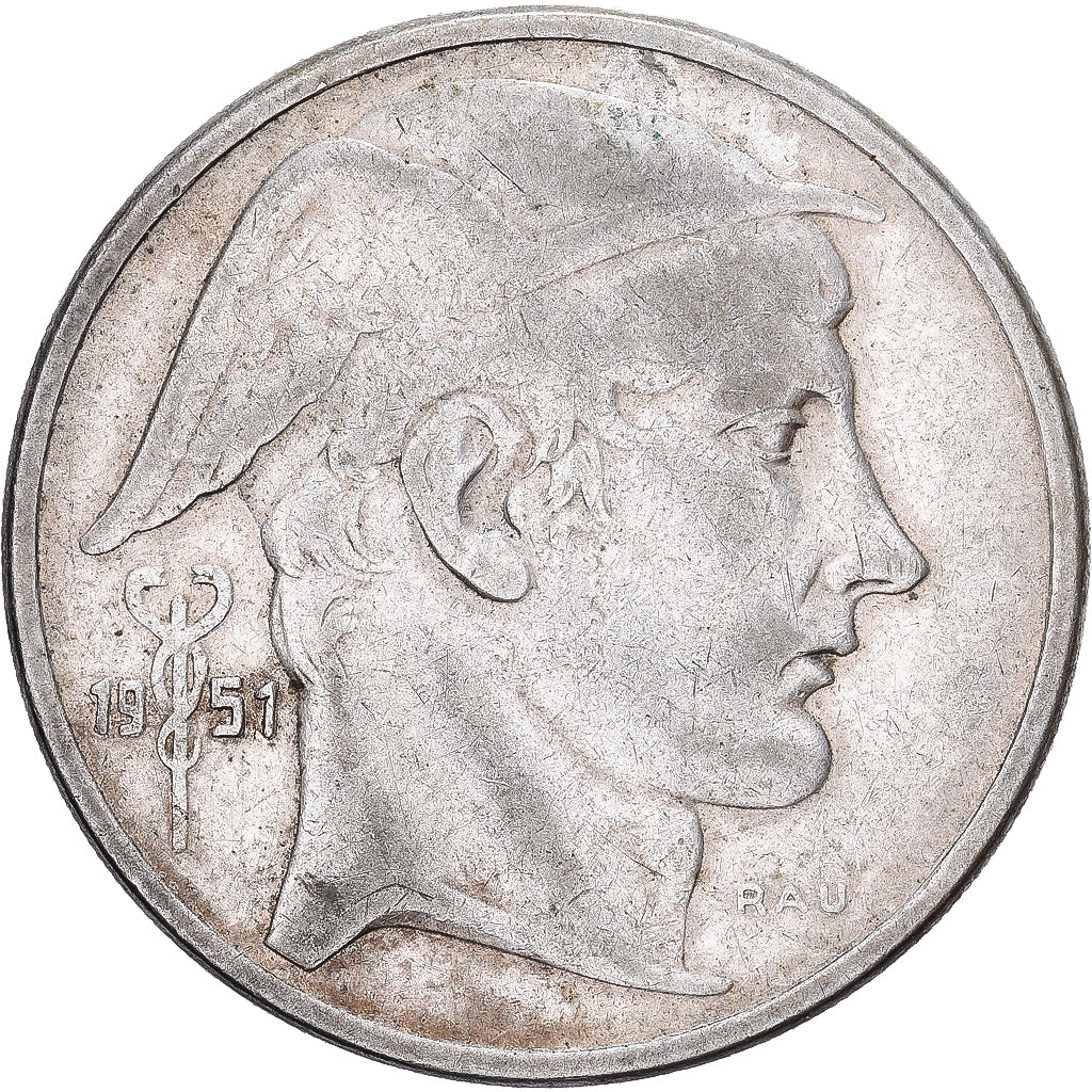 Belgium, Régence Prince Charles, 50 Francs, 50 Frank, 1951, Brussels, Silver