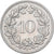 Suiza, 10 Rappen, 1895, Bern, Cobre - níquel, EBC, KM:27