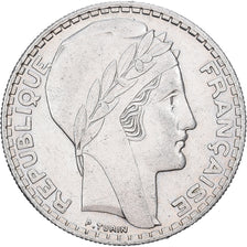 Francja, 20 Francs, Turin, 1933, Paris, Srebro, AU(55-58), Gadoury:852, KM:879