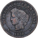 France, 5 Centimes, Cérès, 1868, Paris, Bronze, TB+, Gadoury:157a, KM:821.1