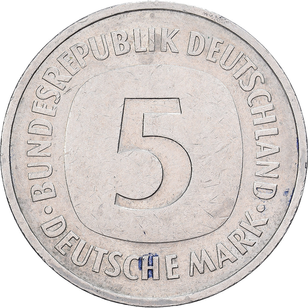 Niemcy - RFN, 5 Mark, 1982, Munich, Miedź-Nikiel niklowany, EF(40-45), KM:140.1