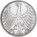 Niemcy - RFN, 5 Mark, 1951, Karlsruhe, Srebro, EF(40-45), KM:112.1