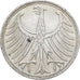 Niemcy - RFN, 5 Mark, 1964, Stuttgart, Srebro, AU(50-53), KM:112.1