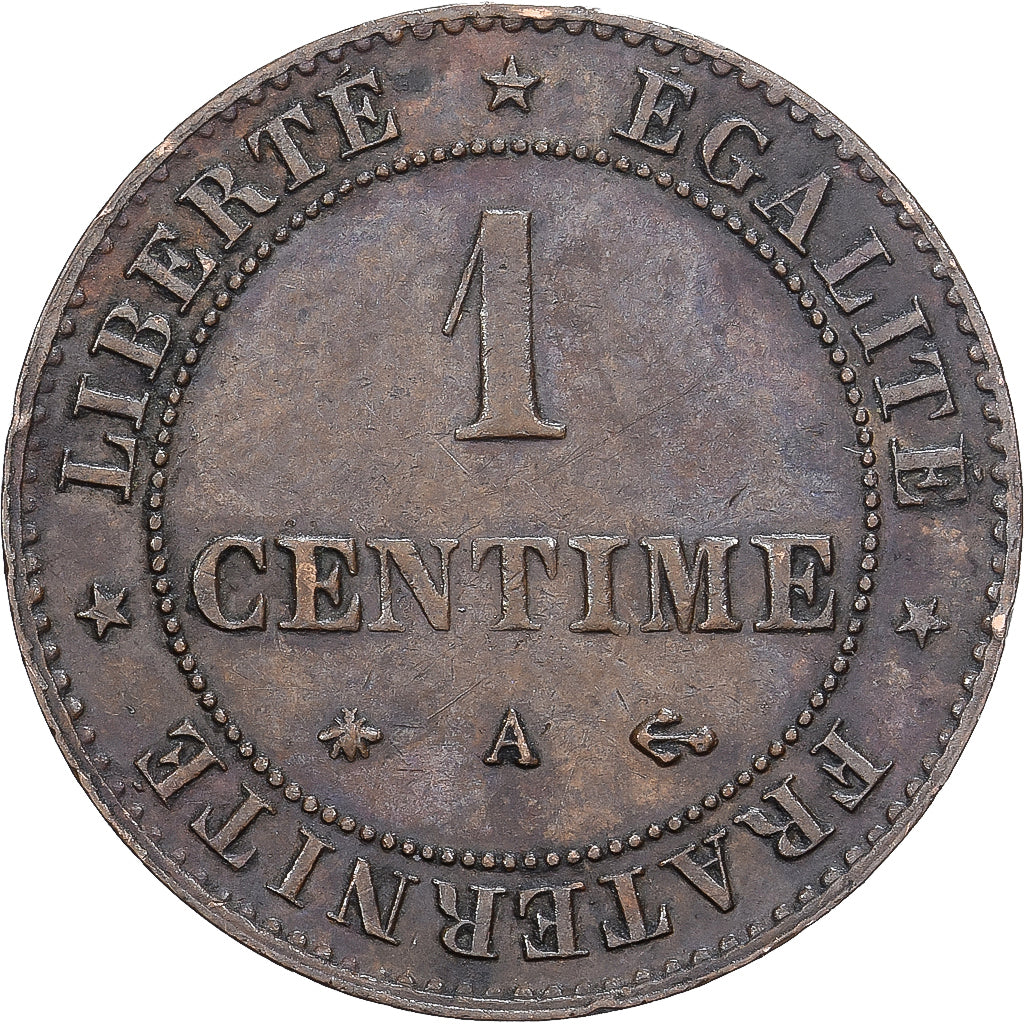 France, Centime, Cérès, 1874, Paris, Bronze, SUP, Gadoury:88, KM:826.1