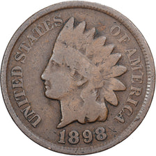 Estados Unidos da América, Cent, Indian Head, 1898, U.S. Mint, Bronze