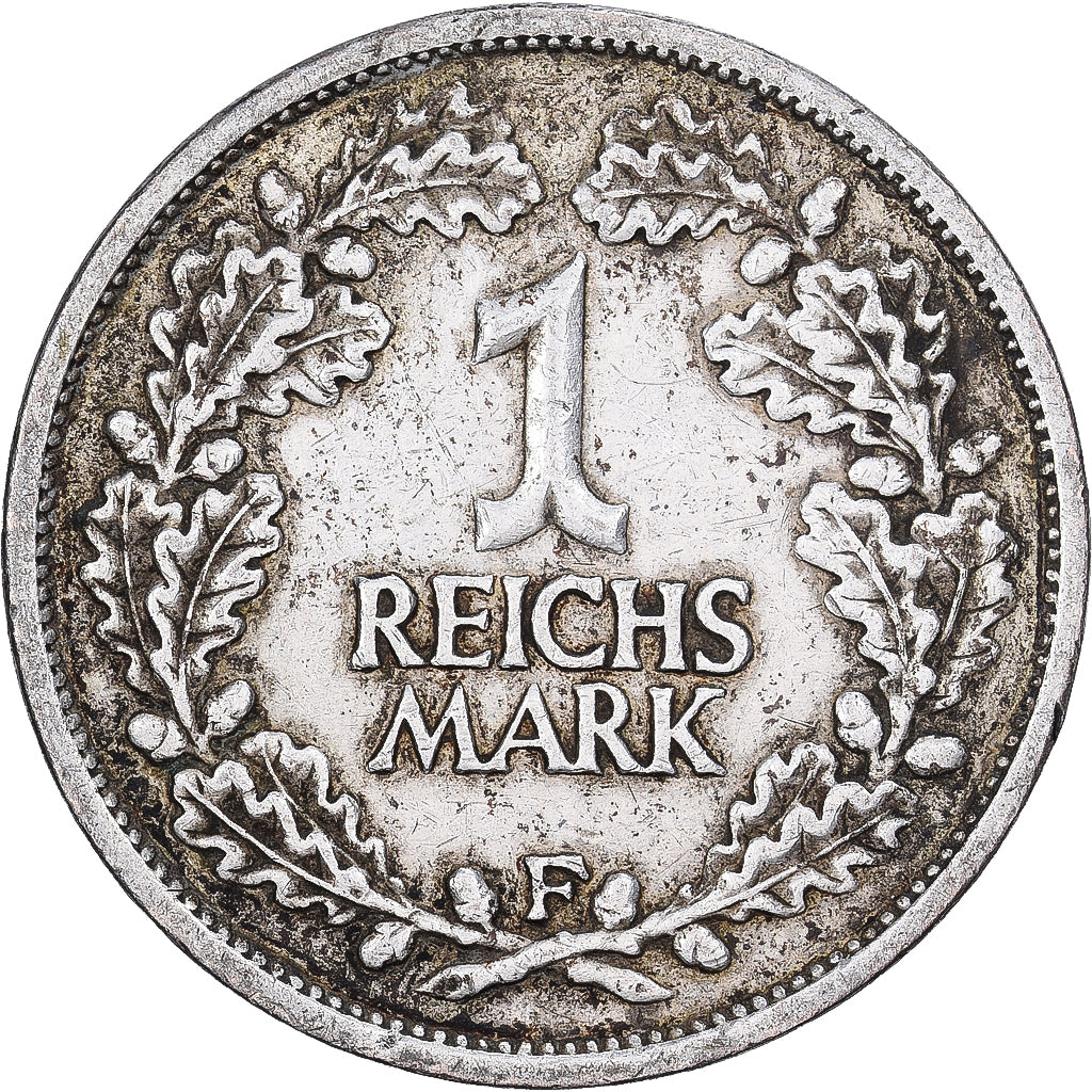 Duitsland, Weimarrepubliek, Mark, 1927, Stuttgart, Zilver, ZF, KM:44