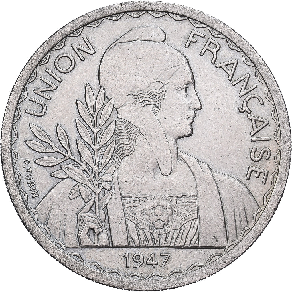 French Indochina, Piastre, 1947, Paris, Copper-nickel, AU(55-58), Lecompte:320