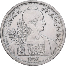 French Indochina, Piastre, 1947, Paris, Copper-nickel, AU(55-58), Lecompte:320