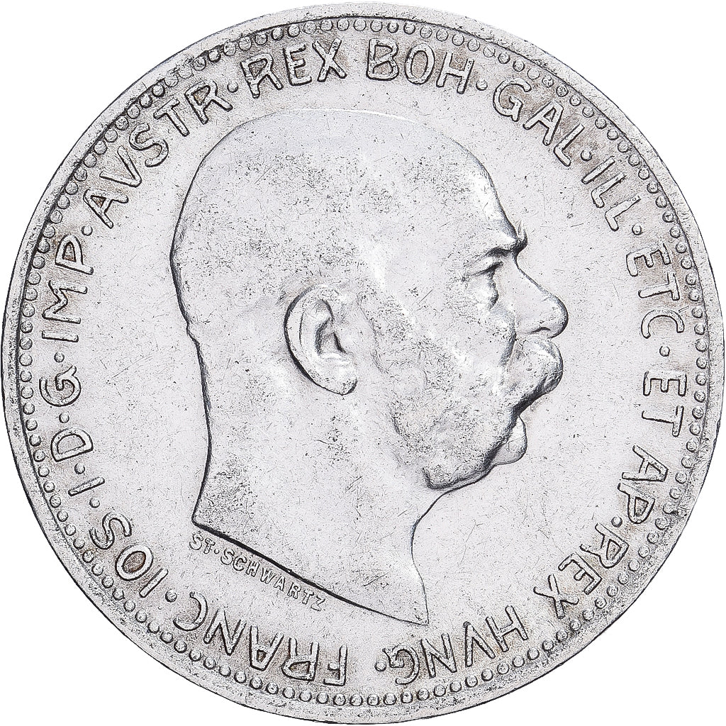 Autriche, François-Joseph Ier, Corona, 1916, Argent, TTB+, KM:2820