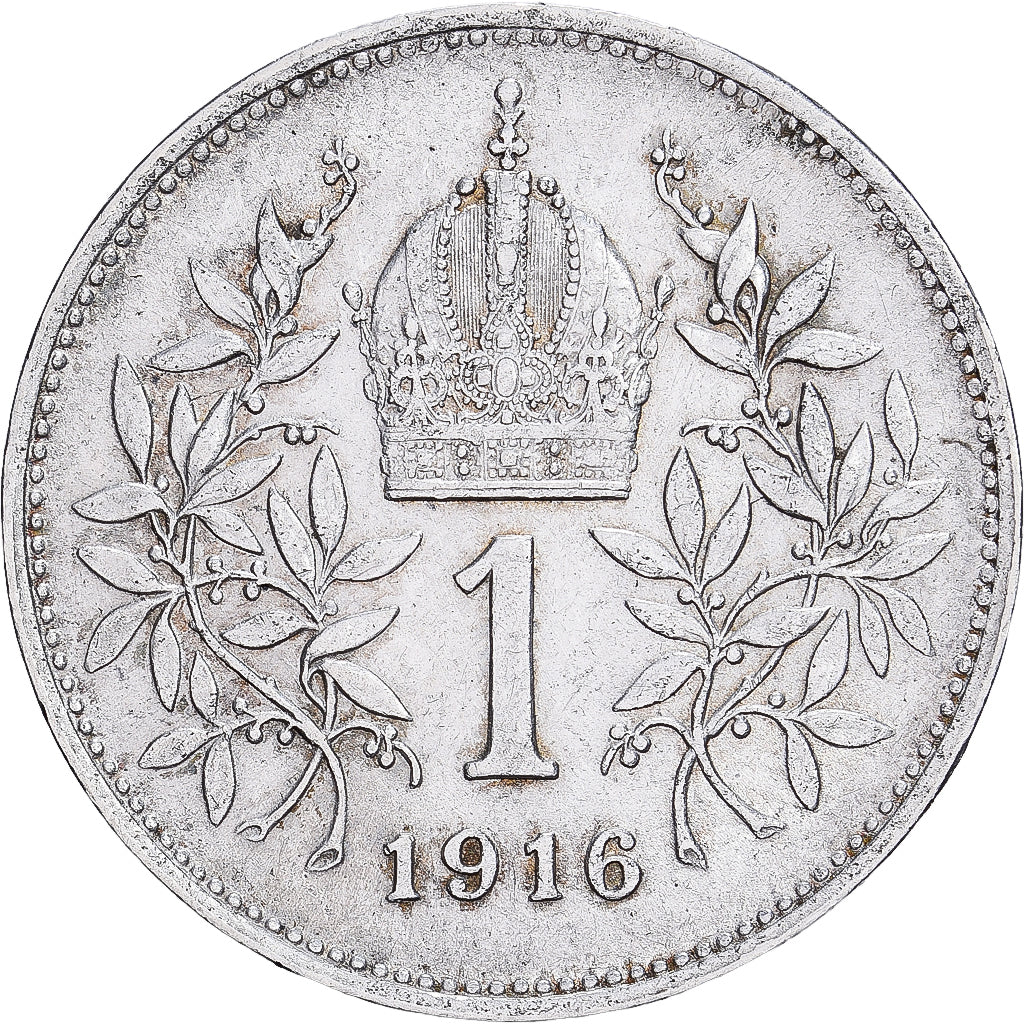 Autriche, François-Joseph Ier, Corona, 1916, Argent, TTB+, KM:2820