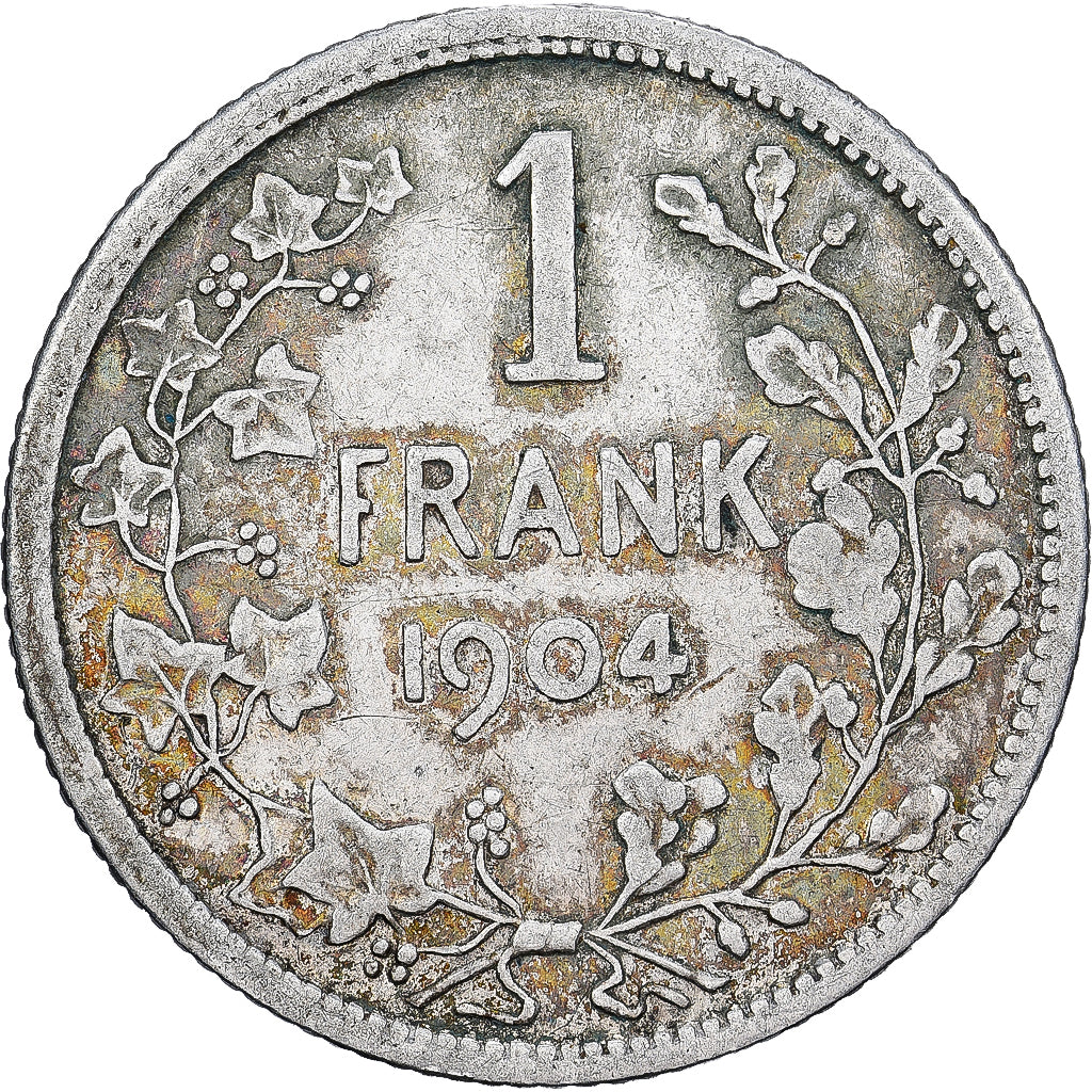 Belgien, Leopold II, Franc, 1904, Brussels, Silber, SS, KM:57.1