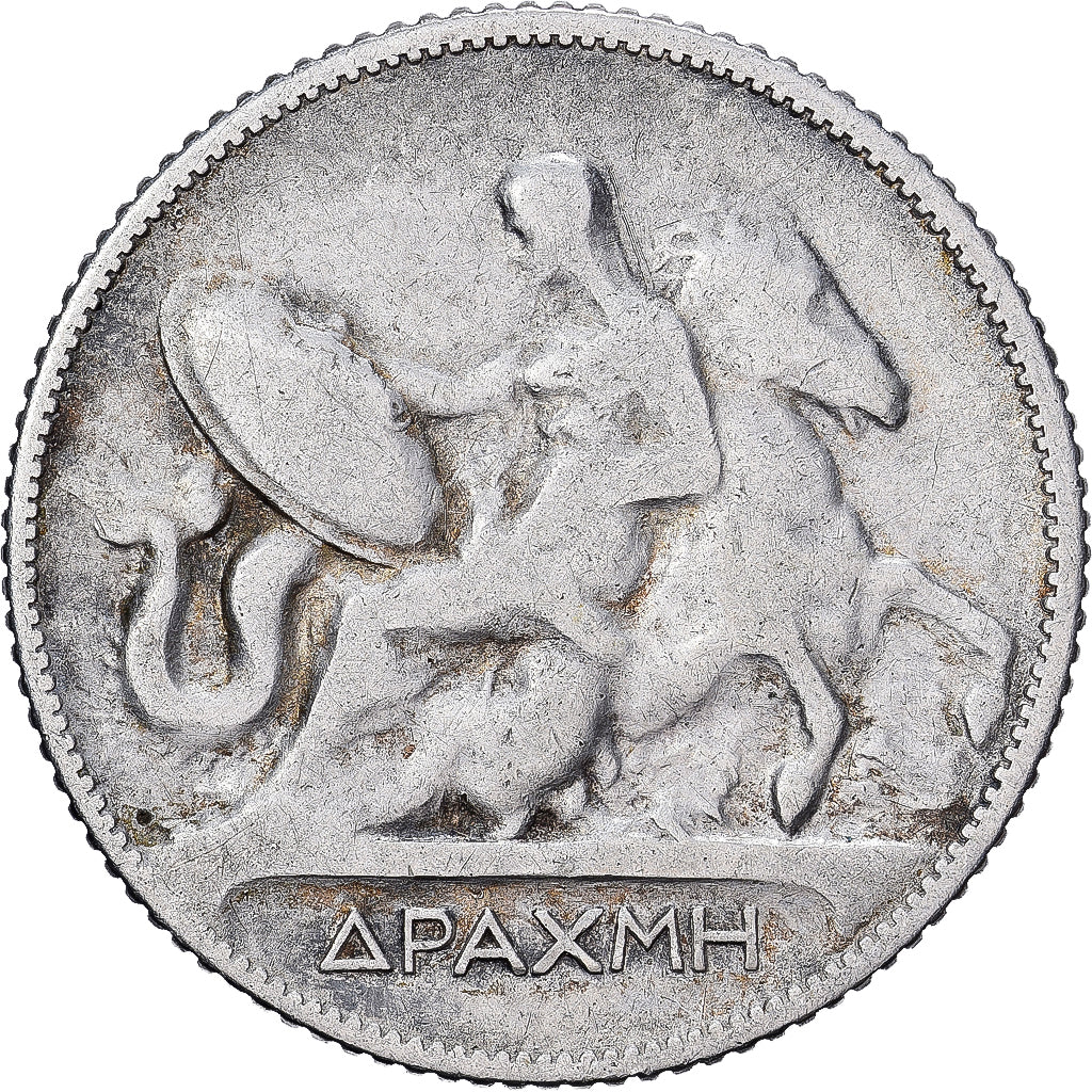 Greece, George I, Drachma, 1910, Silver, VF(30-35), KM:60
